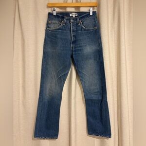 Re/Done Vintage Levi’s 501 High Rise Crop Jeans 26